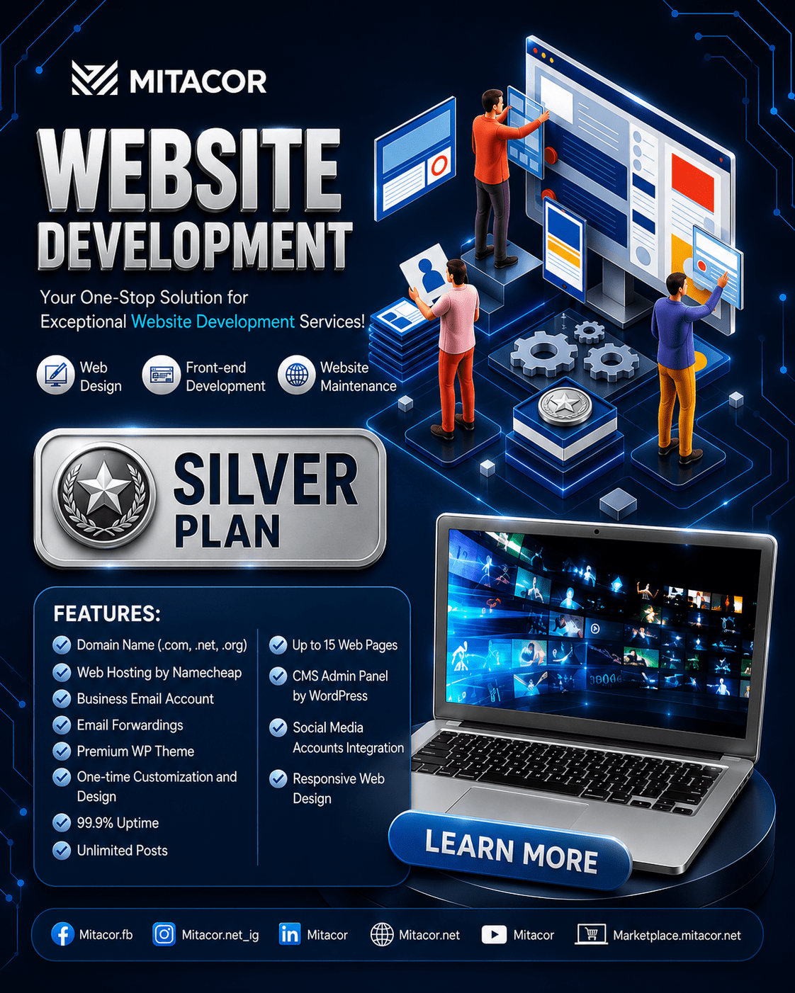 MITACOR WEBSITE DEVELOPMENT SILVER PLAN